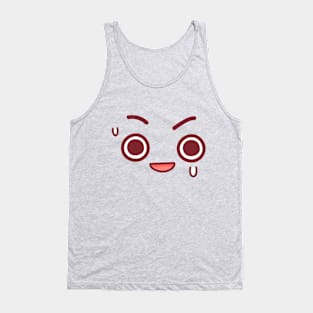 Anxious Cute Face Tank Top